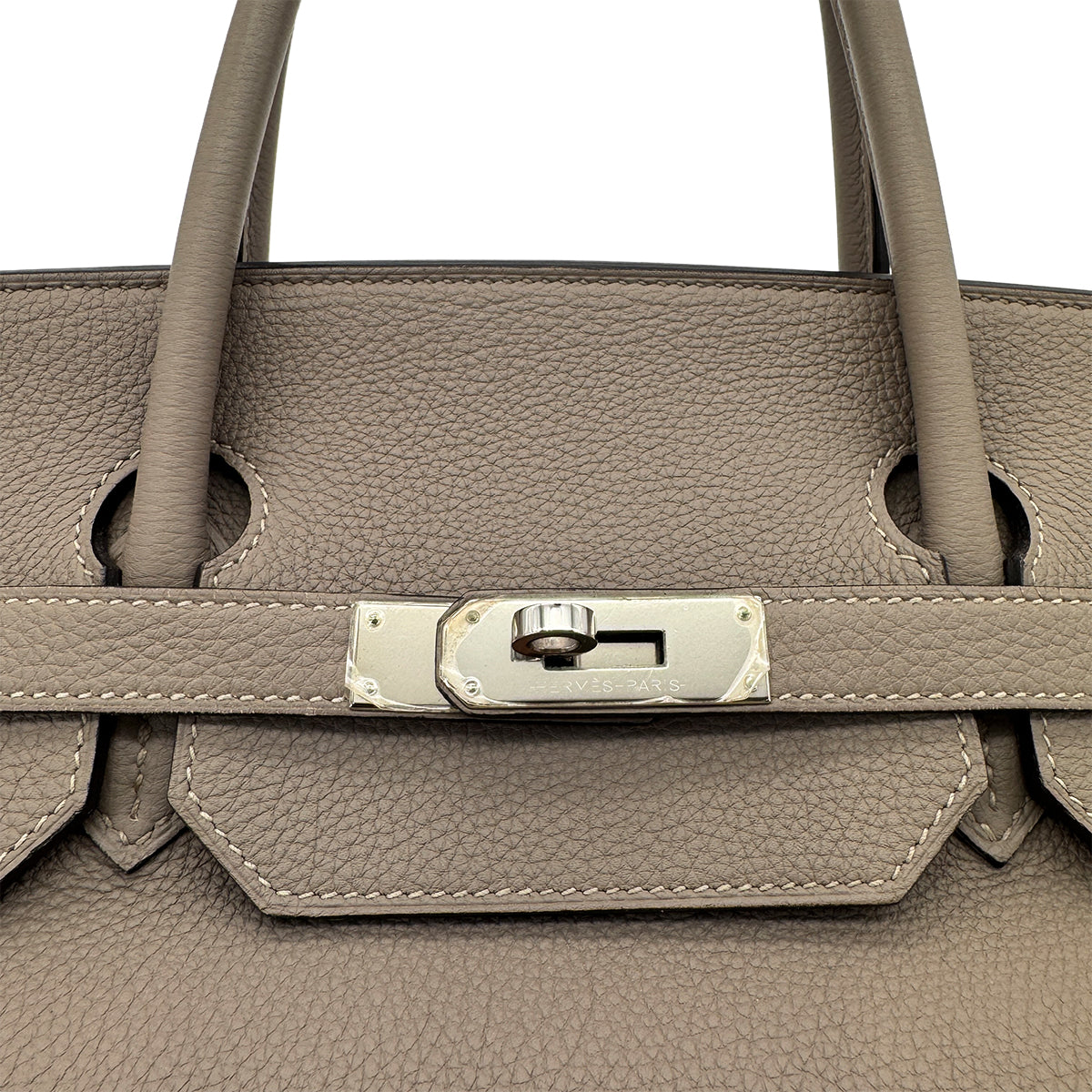 HERMES BIRKIN 40 GRIS ASPHALTE TOGO HAND BAG A SHW 90284567