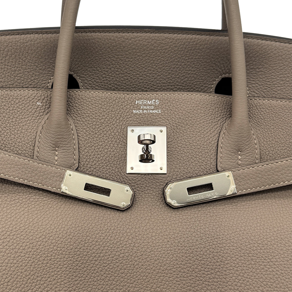 HERMES BIRKIN 40 GRIS ASPHALTE TOGO HAND BAG A SHW 90284567