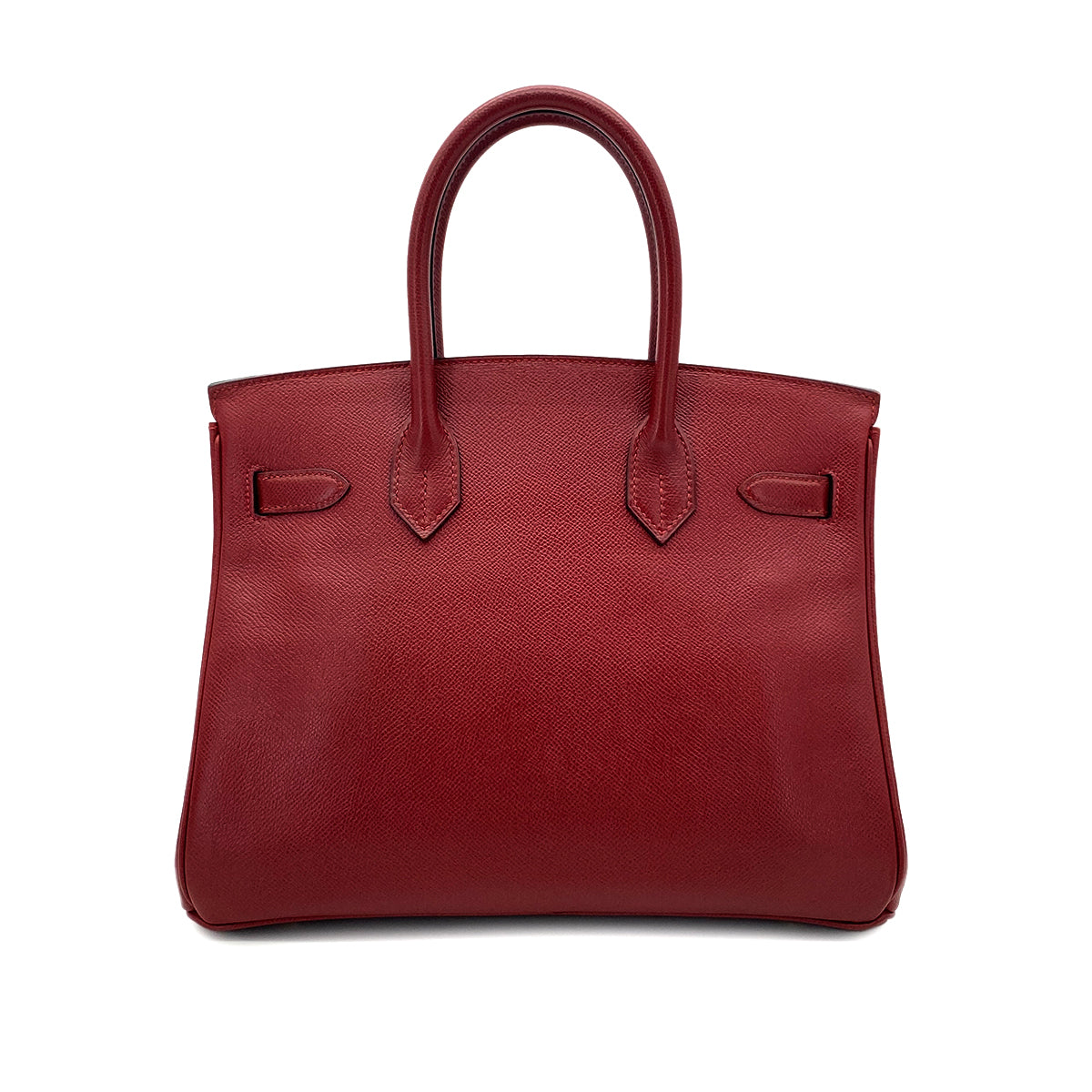 HERMES BIRKIN 30 ROUGE H COURCHEVEL HAND BAG 〇Z GHW 90284568