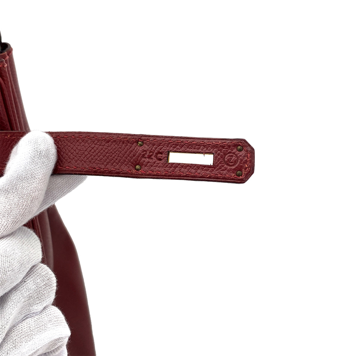 HERMES BIRKIN 30 ROUGE H COURCHEVEL HAND BAG 〇Z GHW 90284568