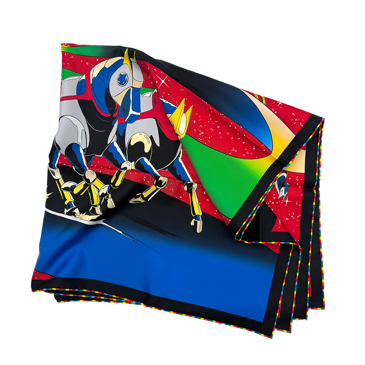 HERMES CARRE 90 SPACE DERBY SCARF SILK MULTICOLOR 90284574