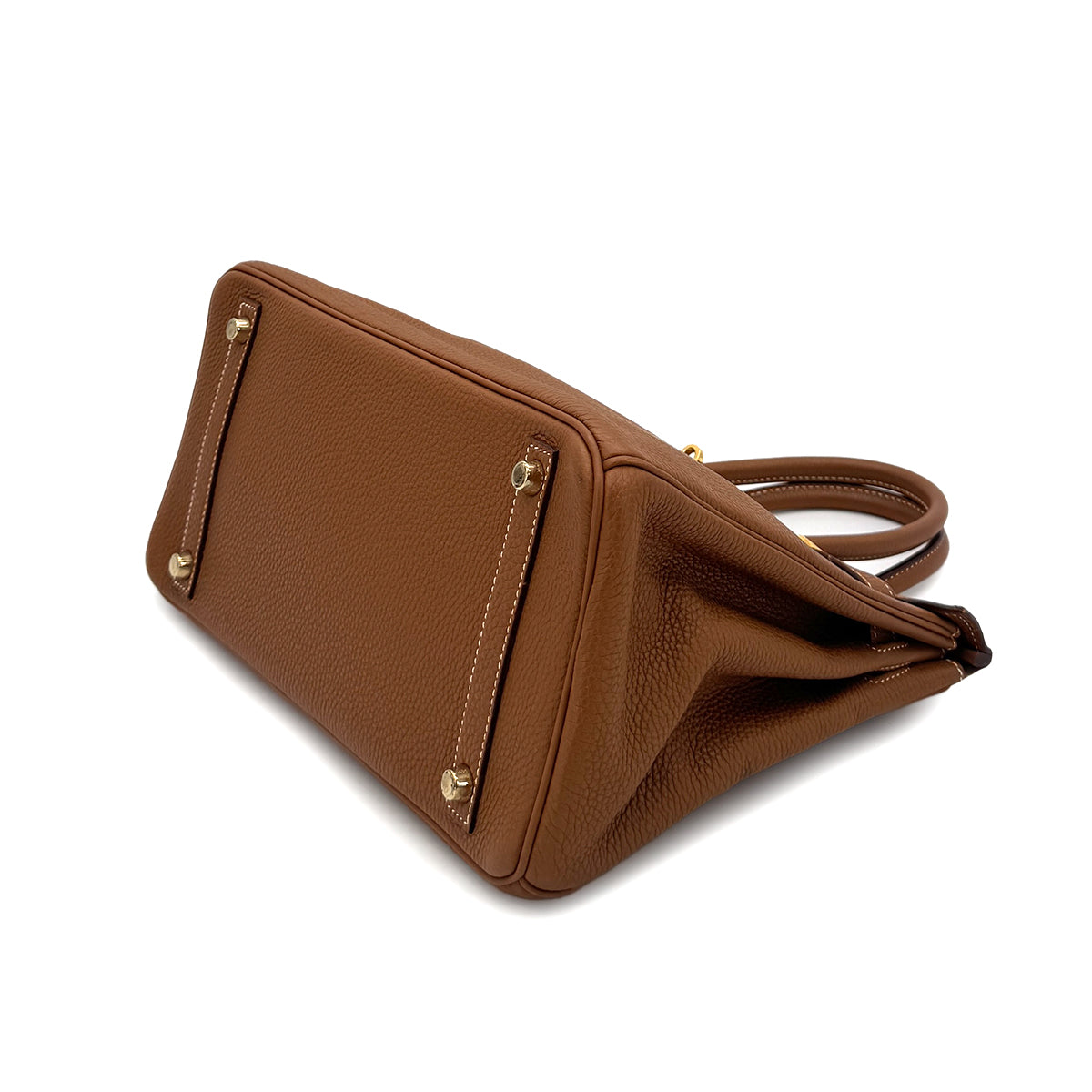 HERMES BIRKIN 30 GOLD TOGO HAND BAG □I GHW 90284873