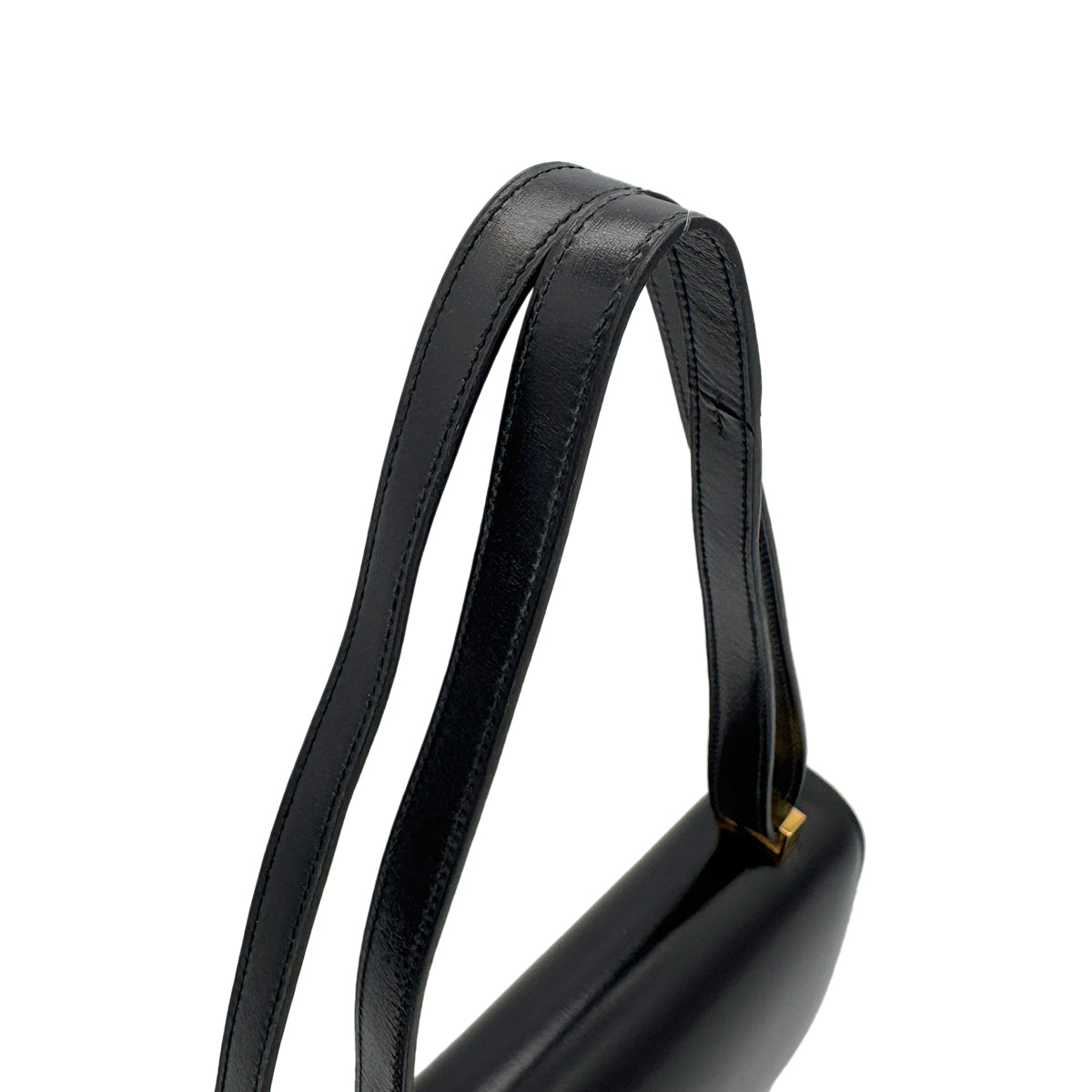 HERMES CONSTANCE 23 BLACK BOXCALF SHOULDER BAG 〇O GHW 90284874