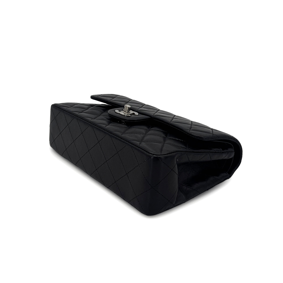 CHANEL VINTAGE CLASSIC FLAP SMALL CHAIN SHOULDER BAG BLACK LAMB SKIN 90284884