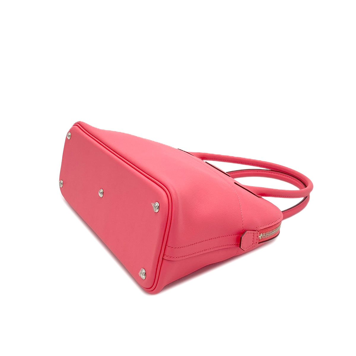 HERMES BOLIDE 27 ROSE AZALEE VEAU SWIFT HAND SHOULDER BAG A 90285098