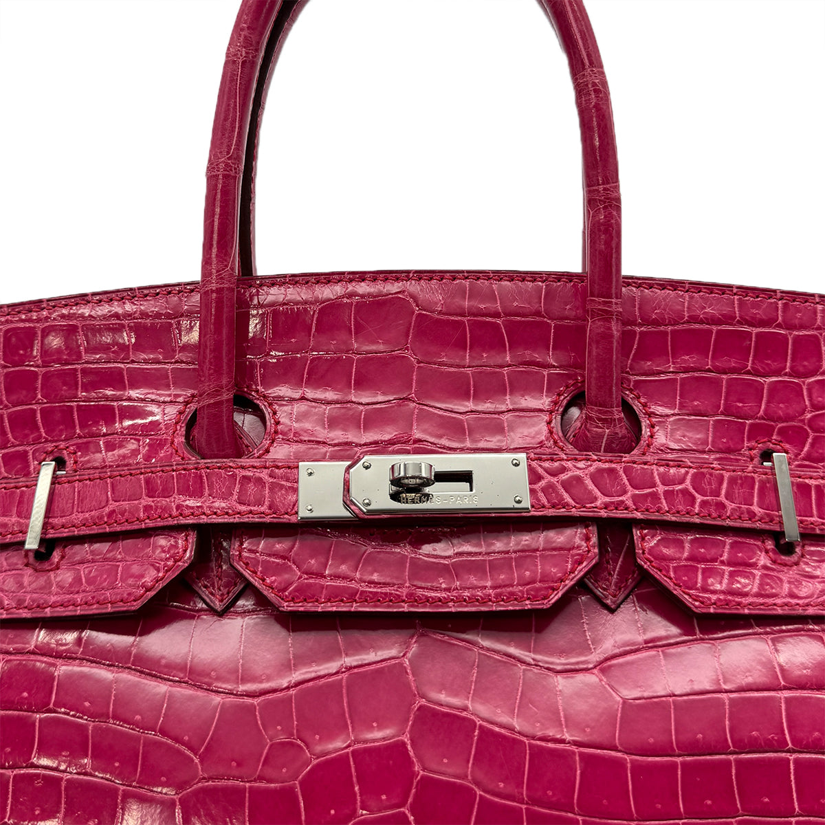 HERMES BIRKIN 35 ROSE SHEHERAZADE POROSUS HAND BAG □H SHW 90285102
