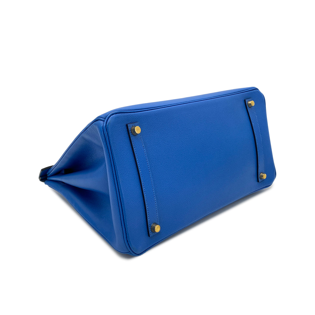 HERMES BIRKIN 35 BLEU FRANCE VEAU EPSOM HAND BAG □A GHW 90285104