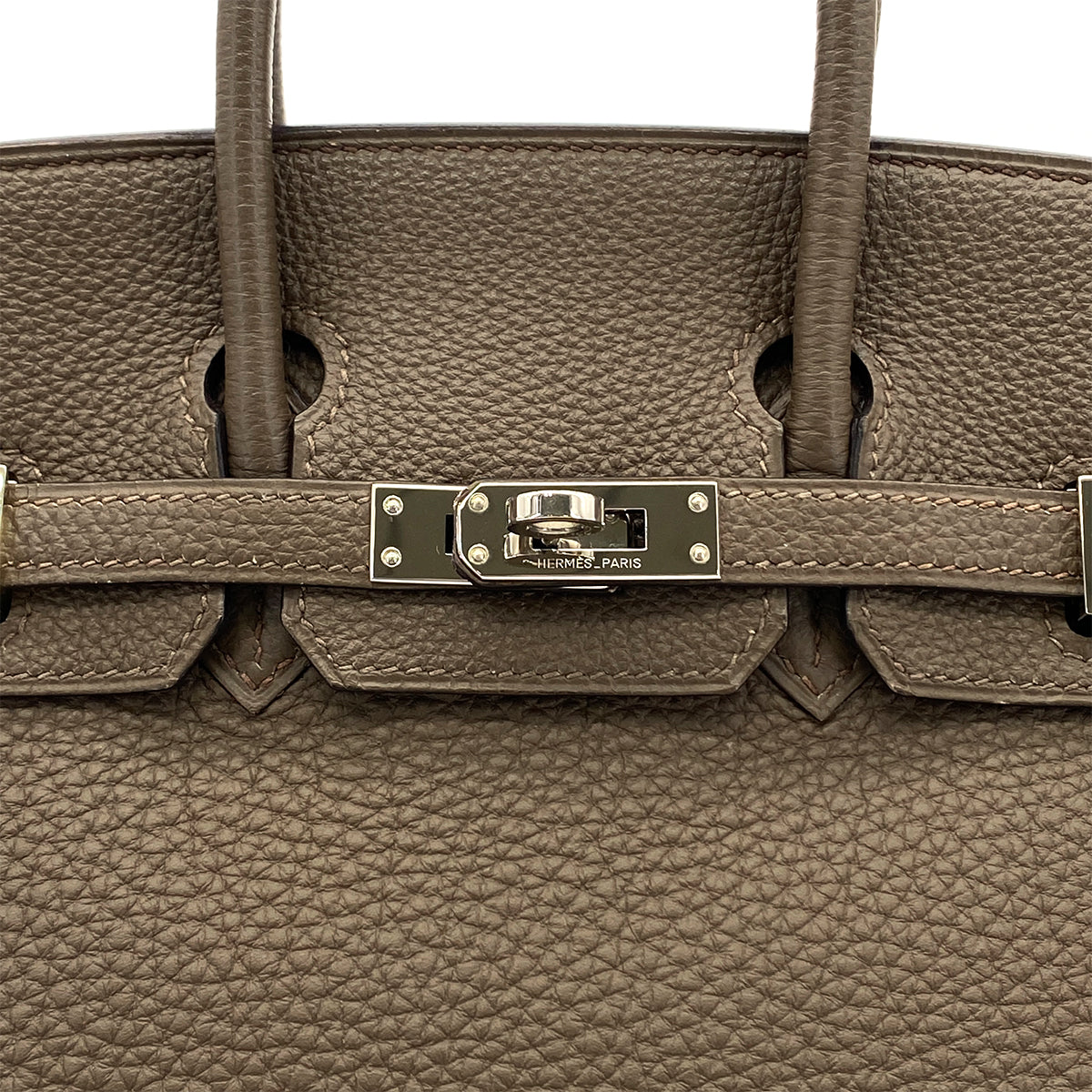 HERMES BIRKIN25 TOUPE TAURILLON CLEMENCE  HAND BAG □Q SHW 90285107