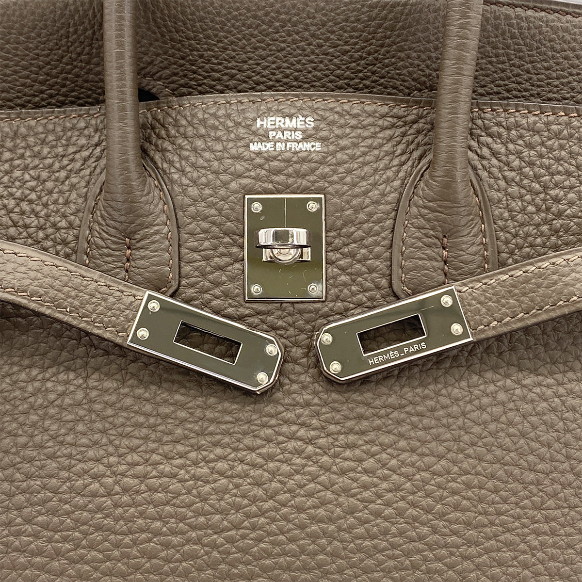 HERMES BIRKIN25 TOUPE TAURILLON CLEMENCE  HAND BAG □Q SHW 90285107