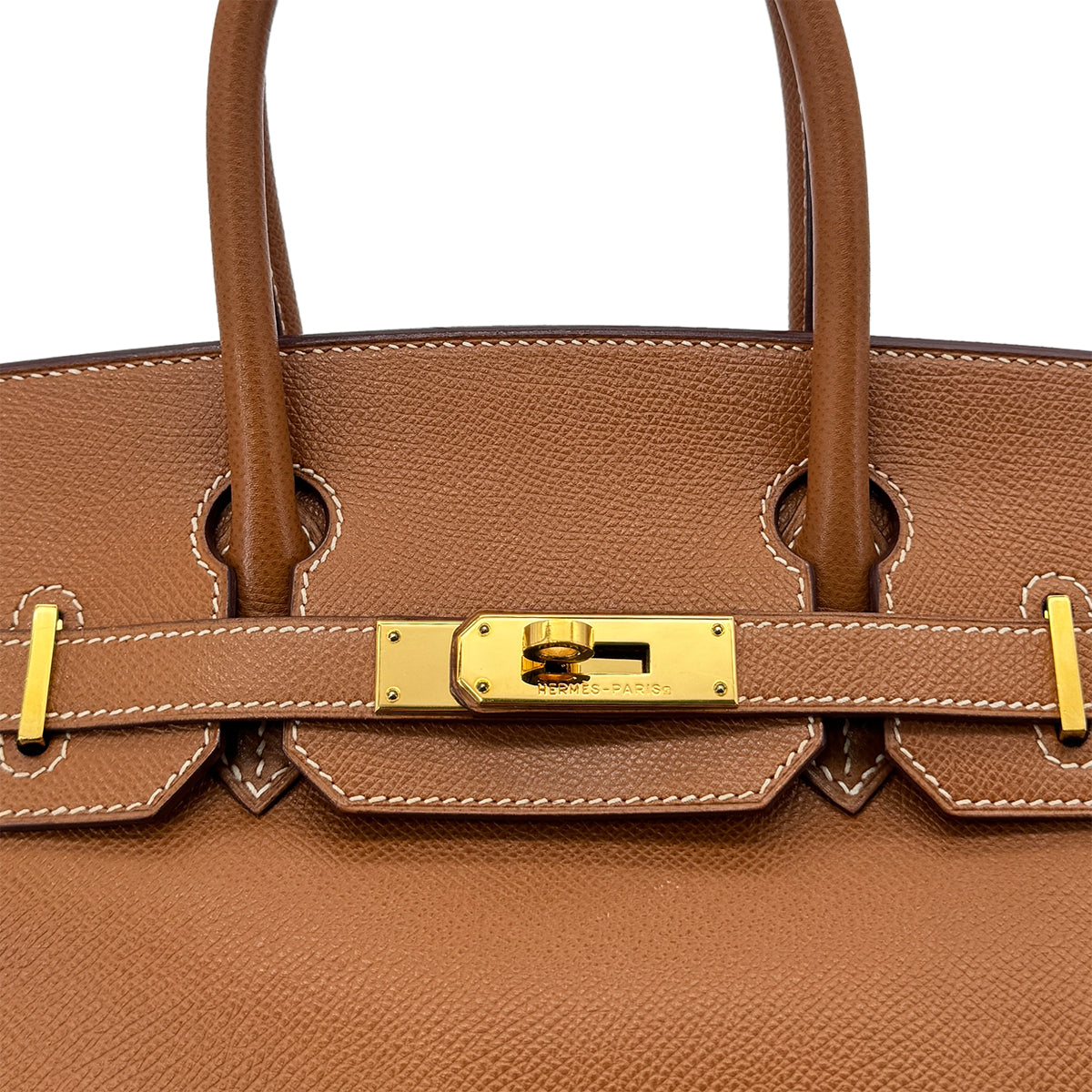 HERMES BIRKIN 30 GOLD COUCHVEL HAND BAG □G GHW 90285245