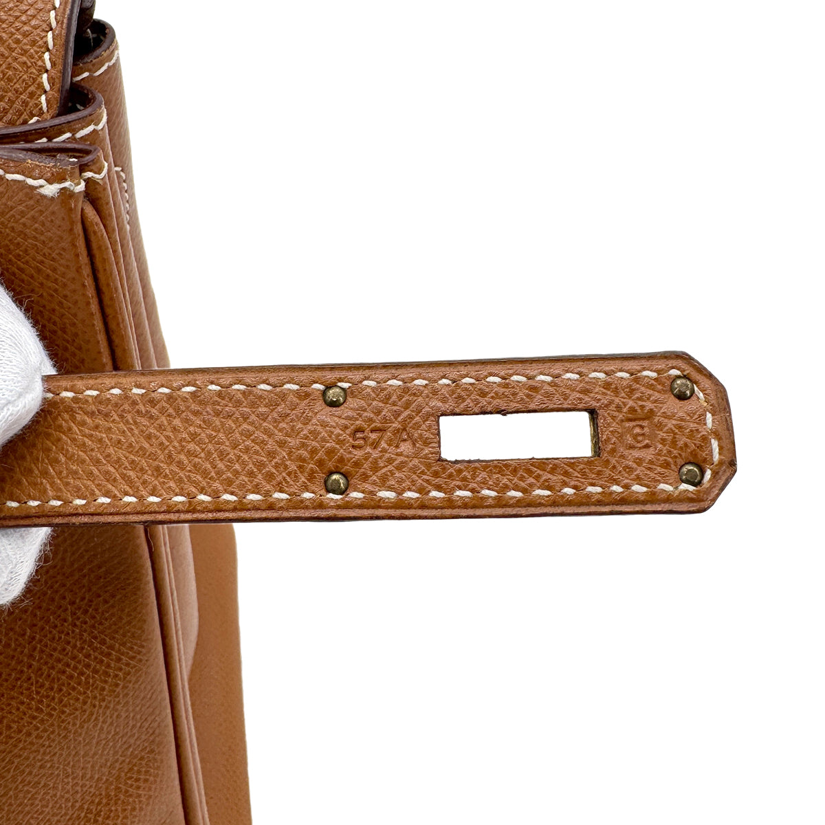 HERMES BIRKIN 30 GOLD COUCHVEL HAND BAG □G GHW 90285245