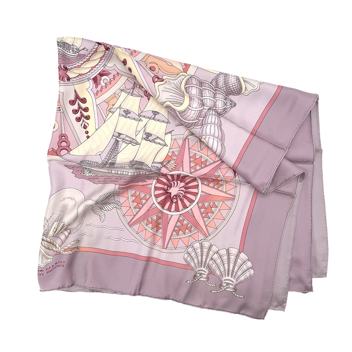 HERMES CARRE 90 SCARF L'AIR MARIN MULTICOLOR SILK 90285370