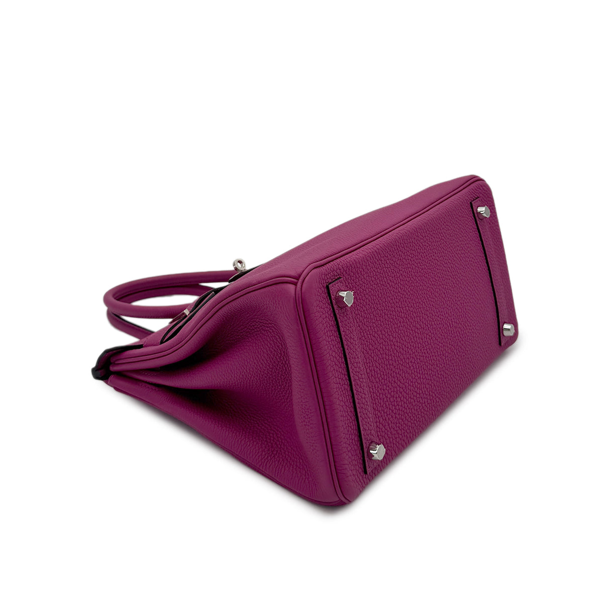 HERMES BIRKIN 30 ROSE PURPLE TOGO HAND BAG C SHW 90285372