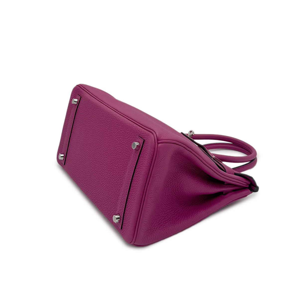 HERMES BIRKIN 30 ROSE PURPLE TOGO HAND BAG C SHW 90285372