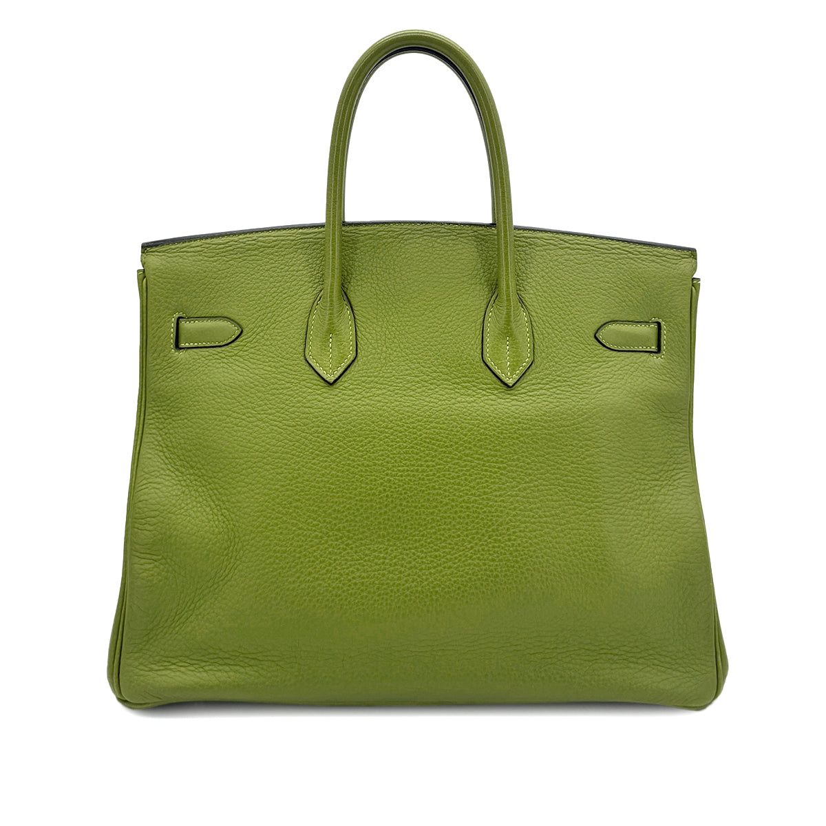 HERMES BIRKIN 35 ANIS GREEN TAURILLON CLEMENCE HAND BAG ▢H SHW 90285743