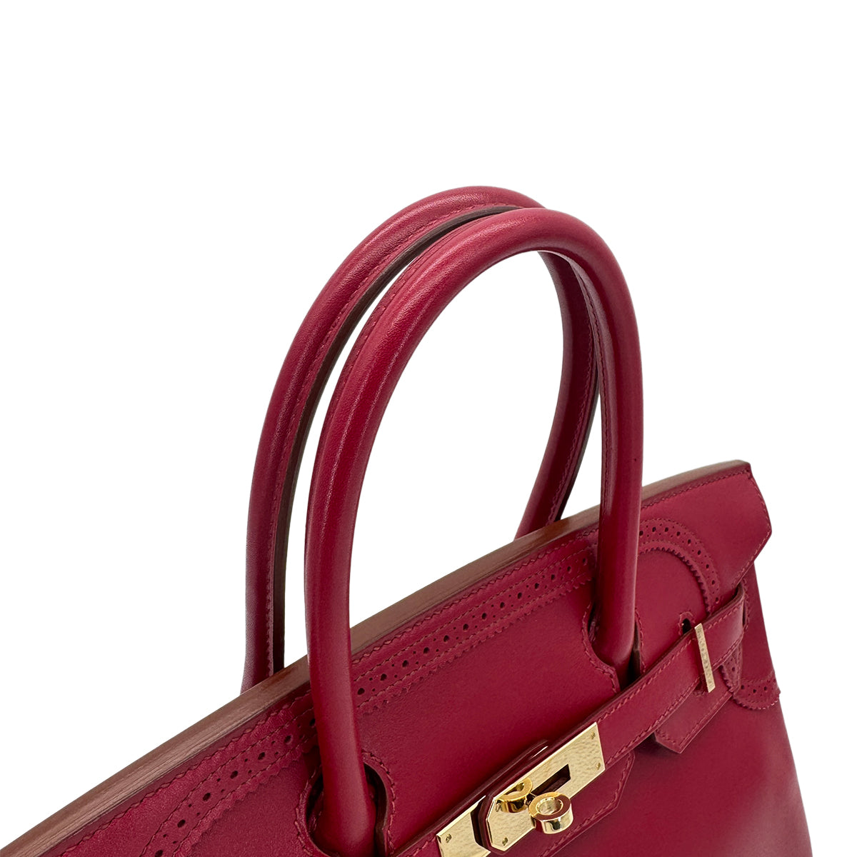 HERMES BIRKIN 30 GHILLIES RUBIS TADELAKT HAND BAG □P GHW 90285745