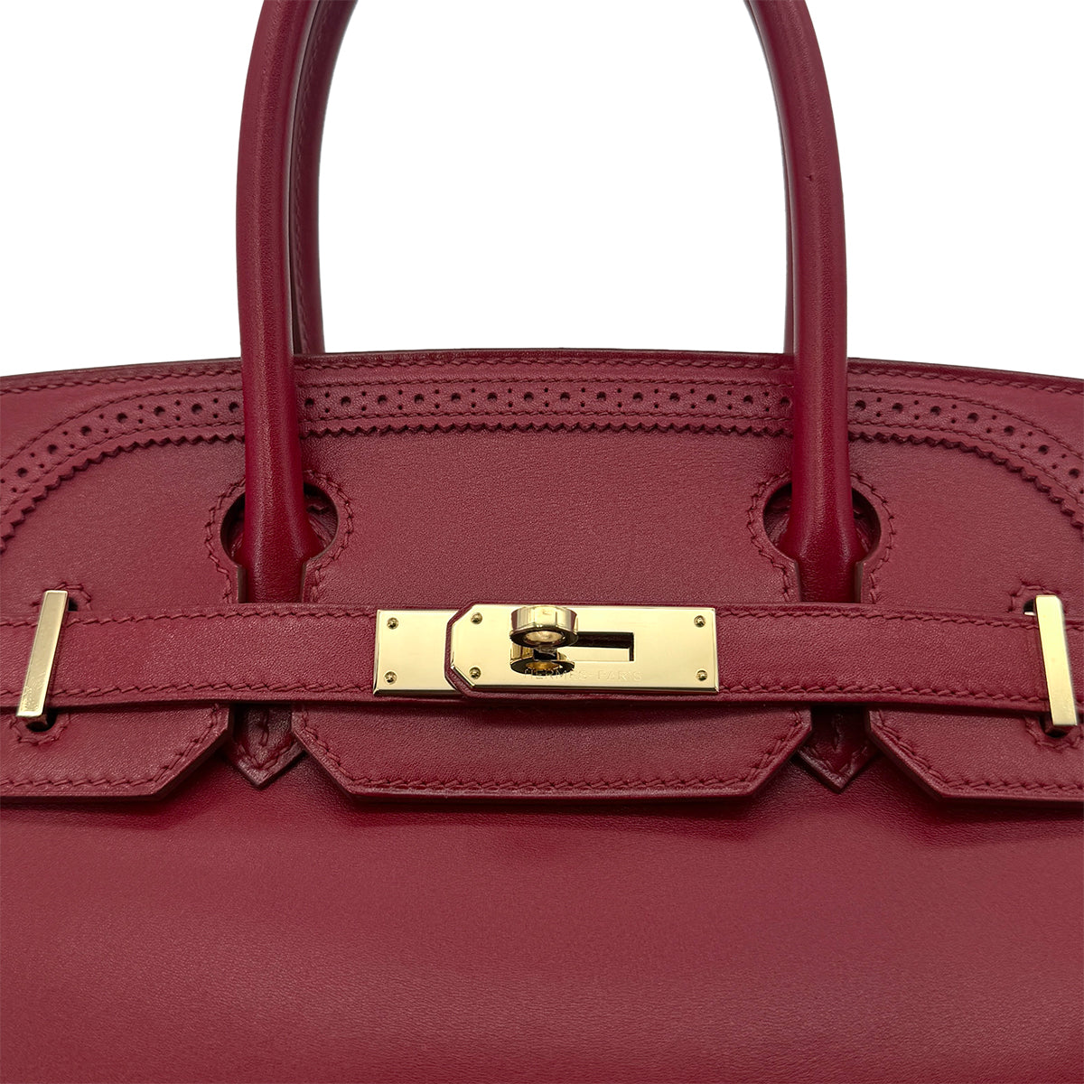 HERMES BIRKIN 30 GHILLIES RUBIS TADELAKT HAND BAG □P GHW 90285745