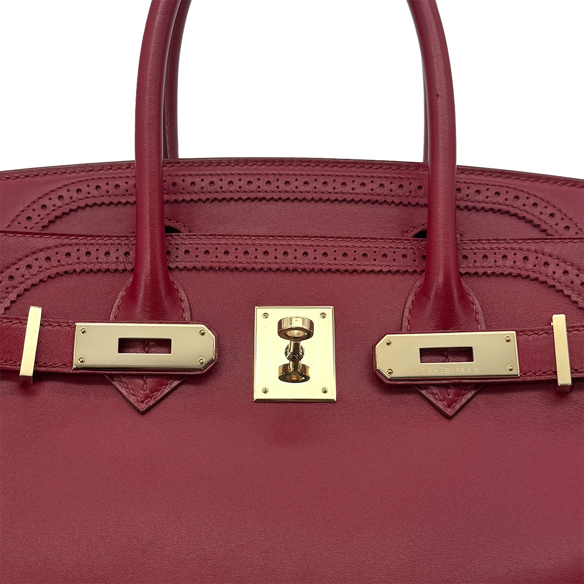 HERMES BIRKIN 30 GHILLIES RUBIS TADELAKT HAND BAG □P GHW 90285745