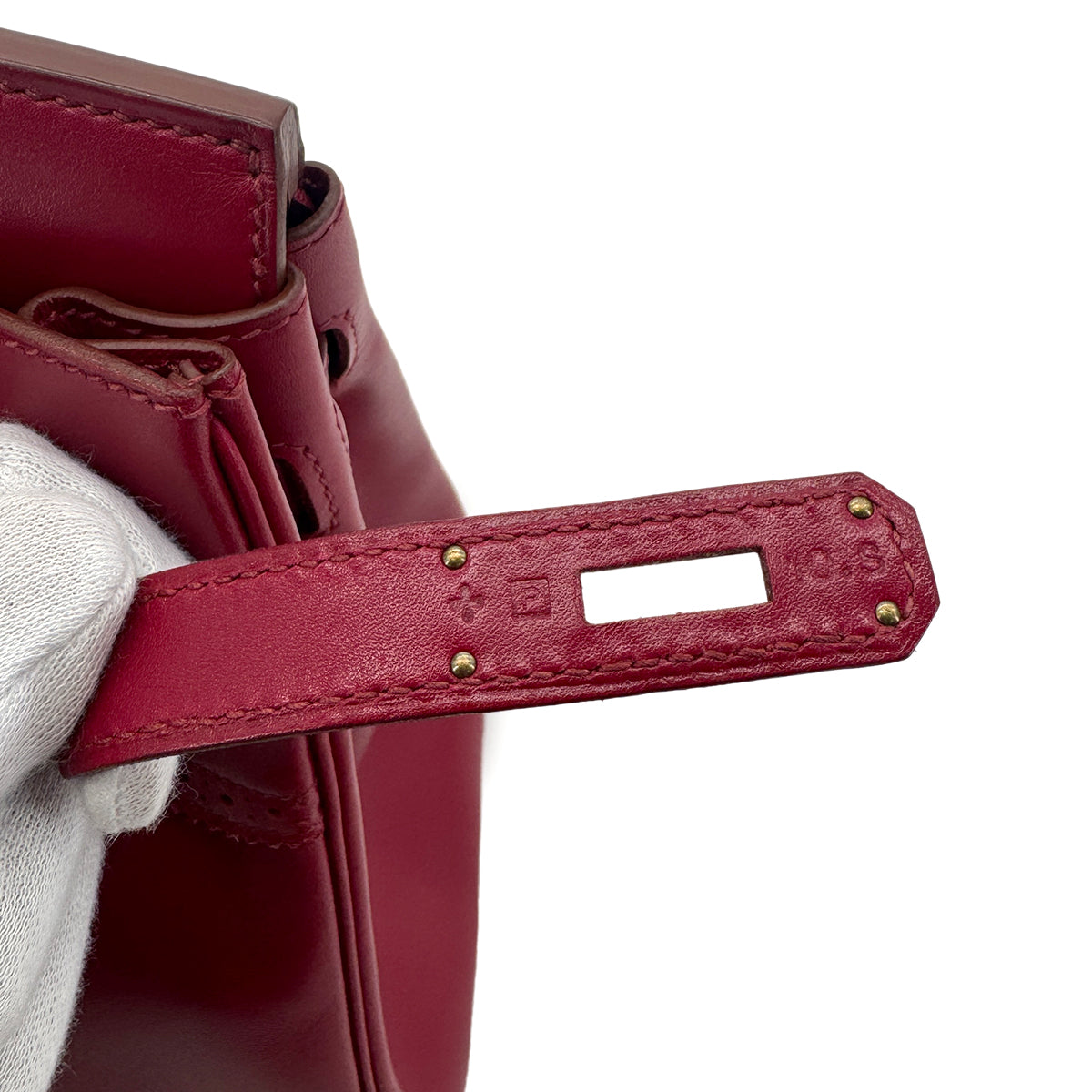 HERMES BIRKIN 30 GHILLIES RUBIS TADELAKT HAND BAG □P GHW 90285745