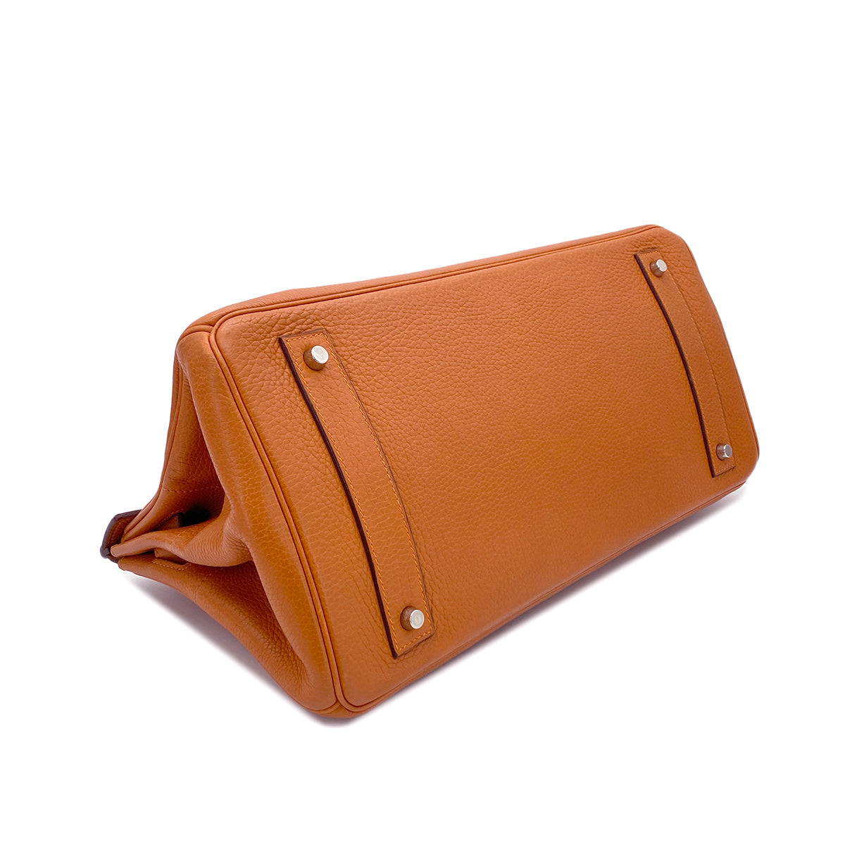 HERMES SHOULDER BIRKIN 42 POTIRON ORANGE TAURILLON CLEMENCE HAND BAG □I SHW 90285747