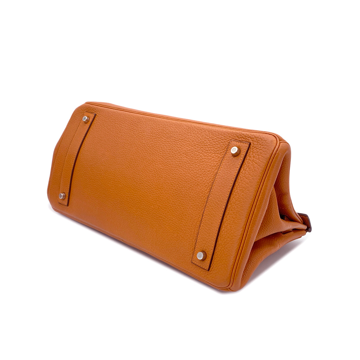 HERMES SHOULDER BIRKIN 42 POTIRON ORANGE TAURILLON CLEMENCE HAND BAG □I SHW 90285747