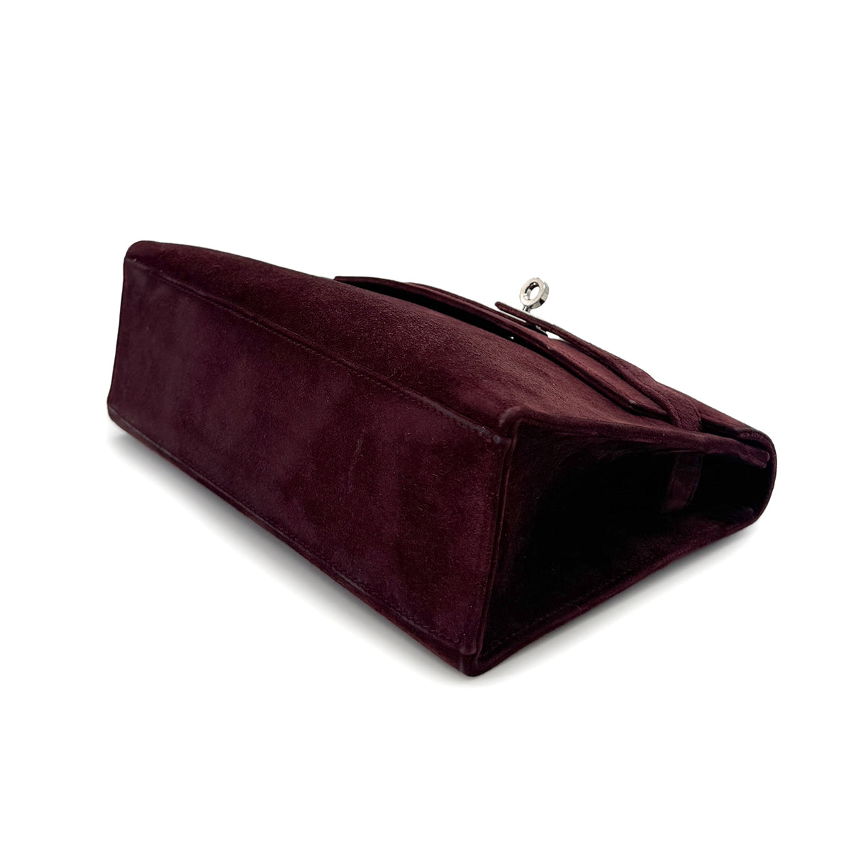 HERMES KELLY POCHETTE SELLIER ROUGE H DEBRIS HAND BAG □J SHW 90285748