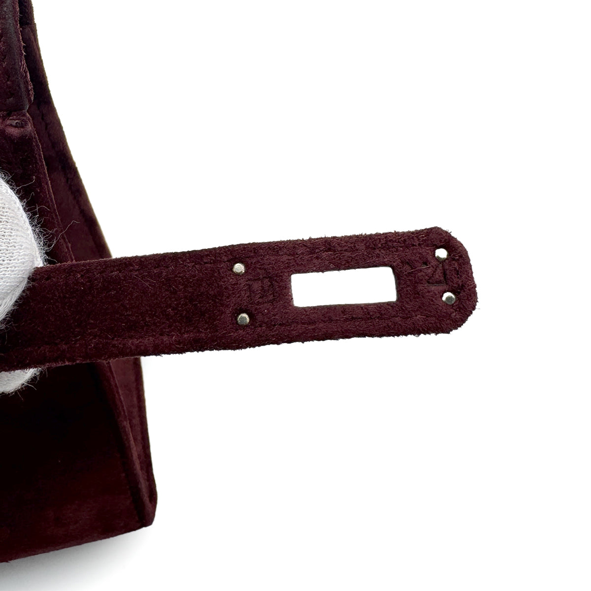 HERMES KELLY POCHETTE SELLIER ROUGE H DEBRIS HAND BAG □J SHW 90285748