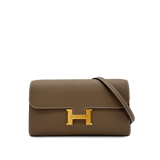 HERMES CONSTANCE LONG WALLET TO GO ETOUPE EVER COLOR W GHW 90285759