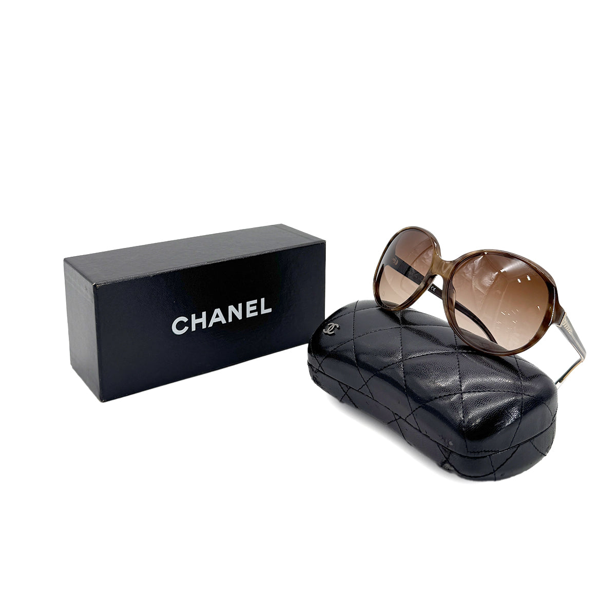 CHANEL VINTAGE SUNGLASSES COCOMARK LOGO BROWN EYEWEAR 90285767