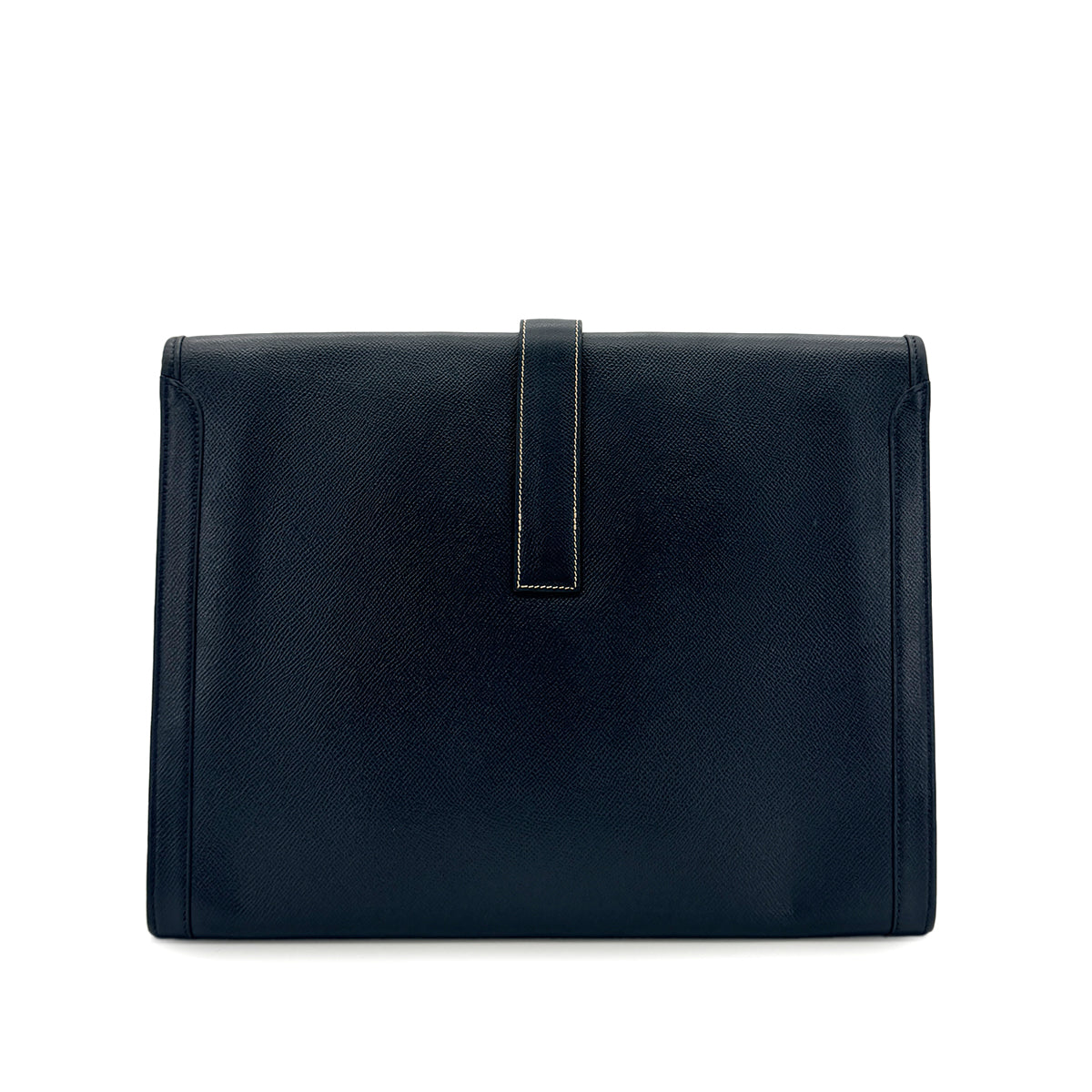HERMES JIGE GM CLUTCH BAG BLUE INDIGO COUCHEVEL 90285922