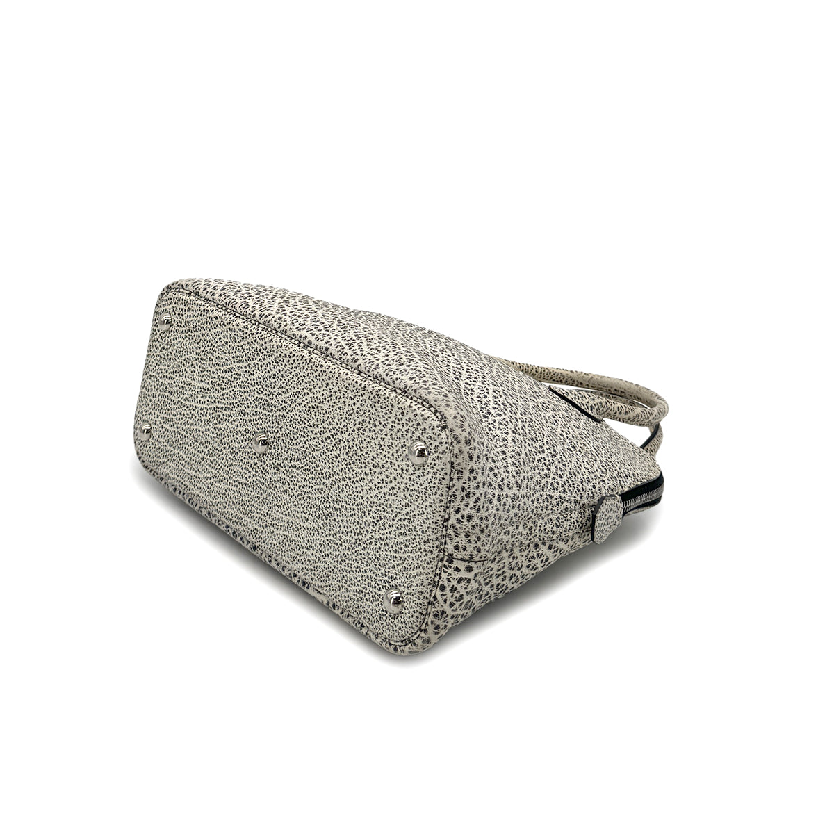 HERMES BOLIDE 31 BLACK WHITE DALMATIAN HAND SHOULDER BAG □D 90285924