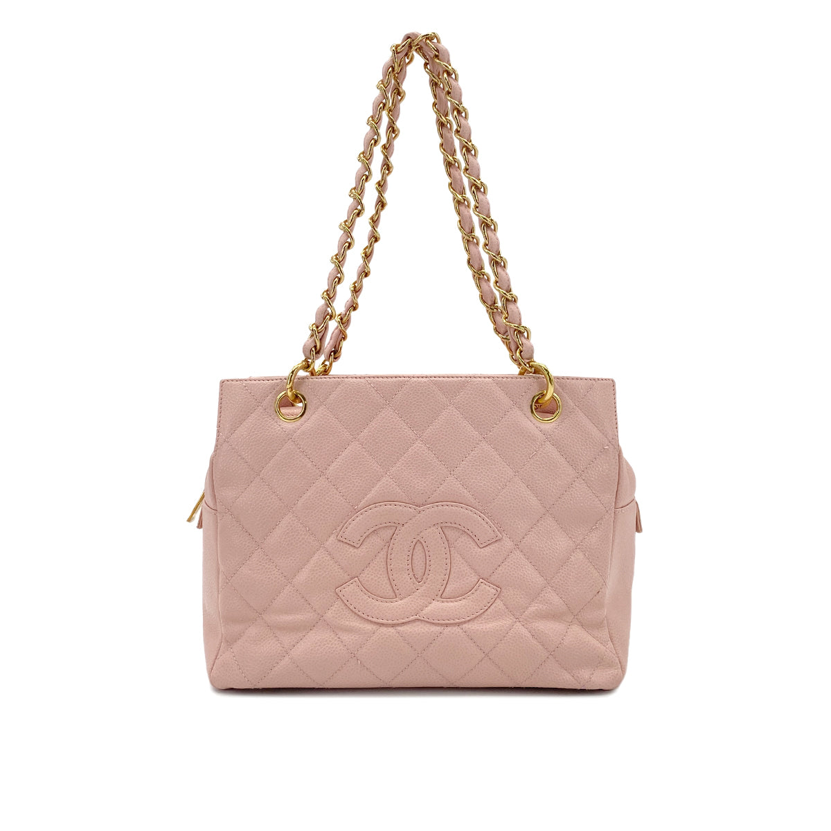 CHANEL COCOMARK MATELASSE CHAIN SHOULDER BAG PINK CAVIAR SKIN 90285927