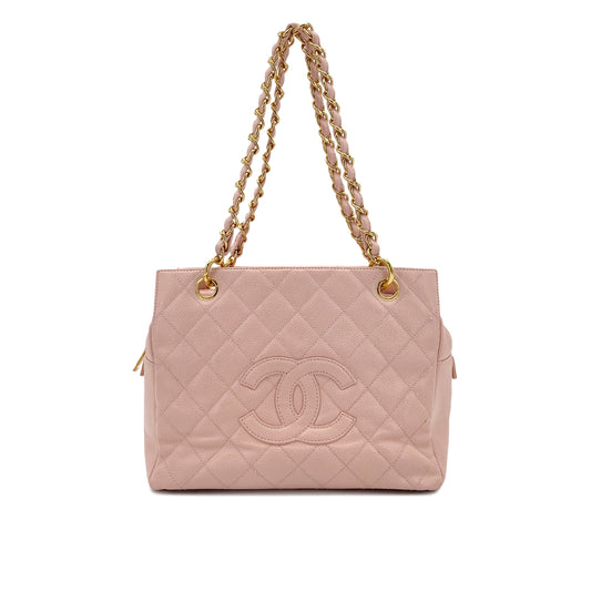 CHANEL COCOMARK MATELASSE CHAIN SHOULDER BAG PINK CAVIAR SKIN 90285927
