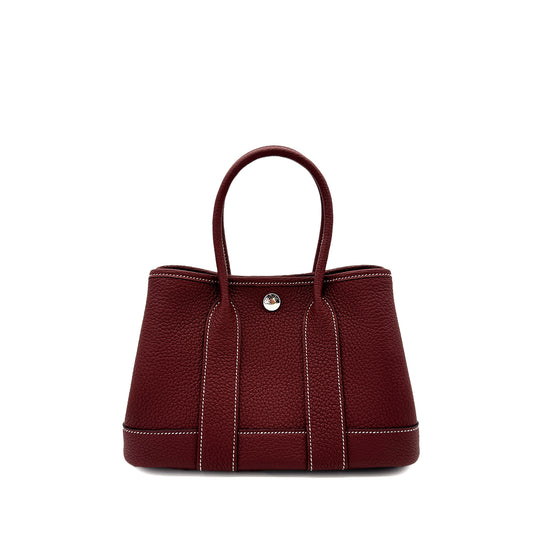 HERMES NEO GARDEN PARTY ROUGE H NEGONDA HAND BAG K 90285928