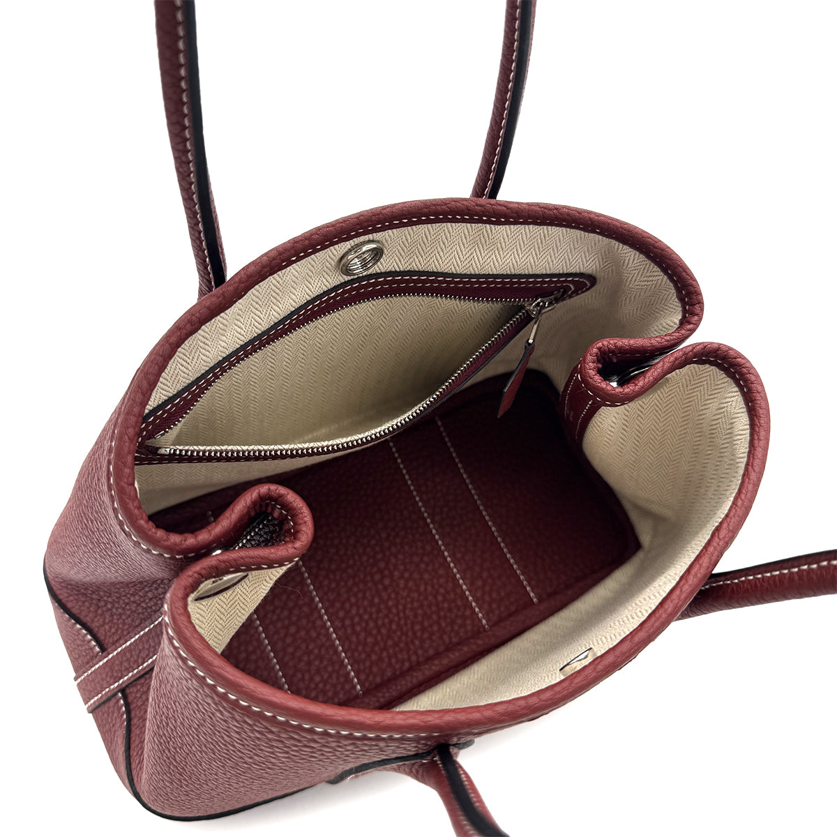 HERMES NEO GARDEN PARTY ROUGE H NEGONDA HAND BAG K 90285928