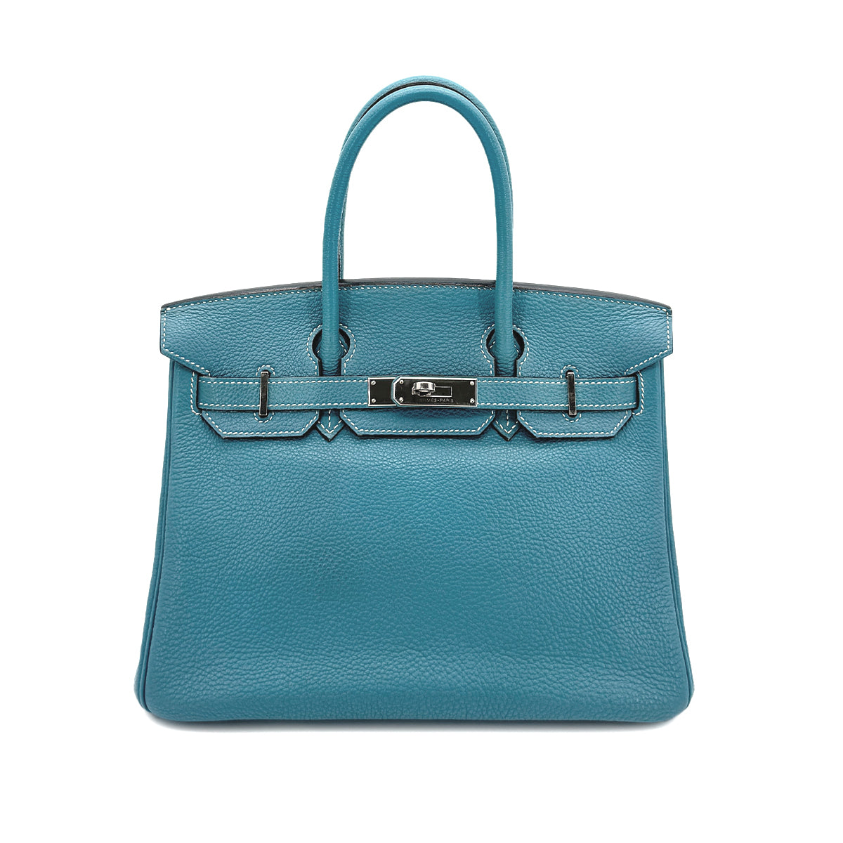 HERMES BIRKIN 30 BLUE JEAN TOGO HAND BAG □K SHW 90285940