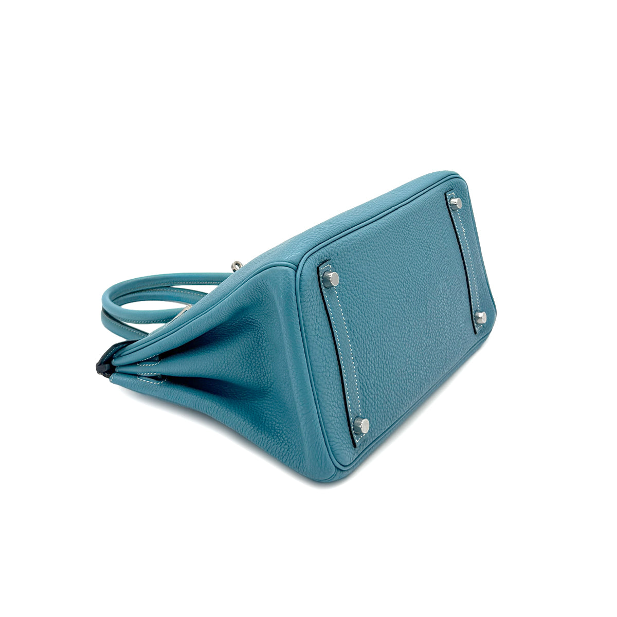 HERMES BIRKIN 30 BLUE JEAN TOGO HAND BAG □K SHW 90285940