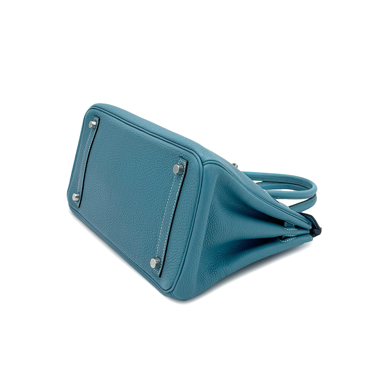 HERMES BIRKIN 30 BLUE JEAN TOGO HAND BAG □K SHW 90285940