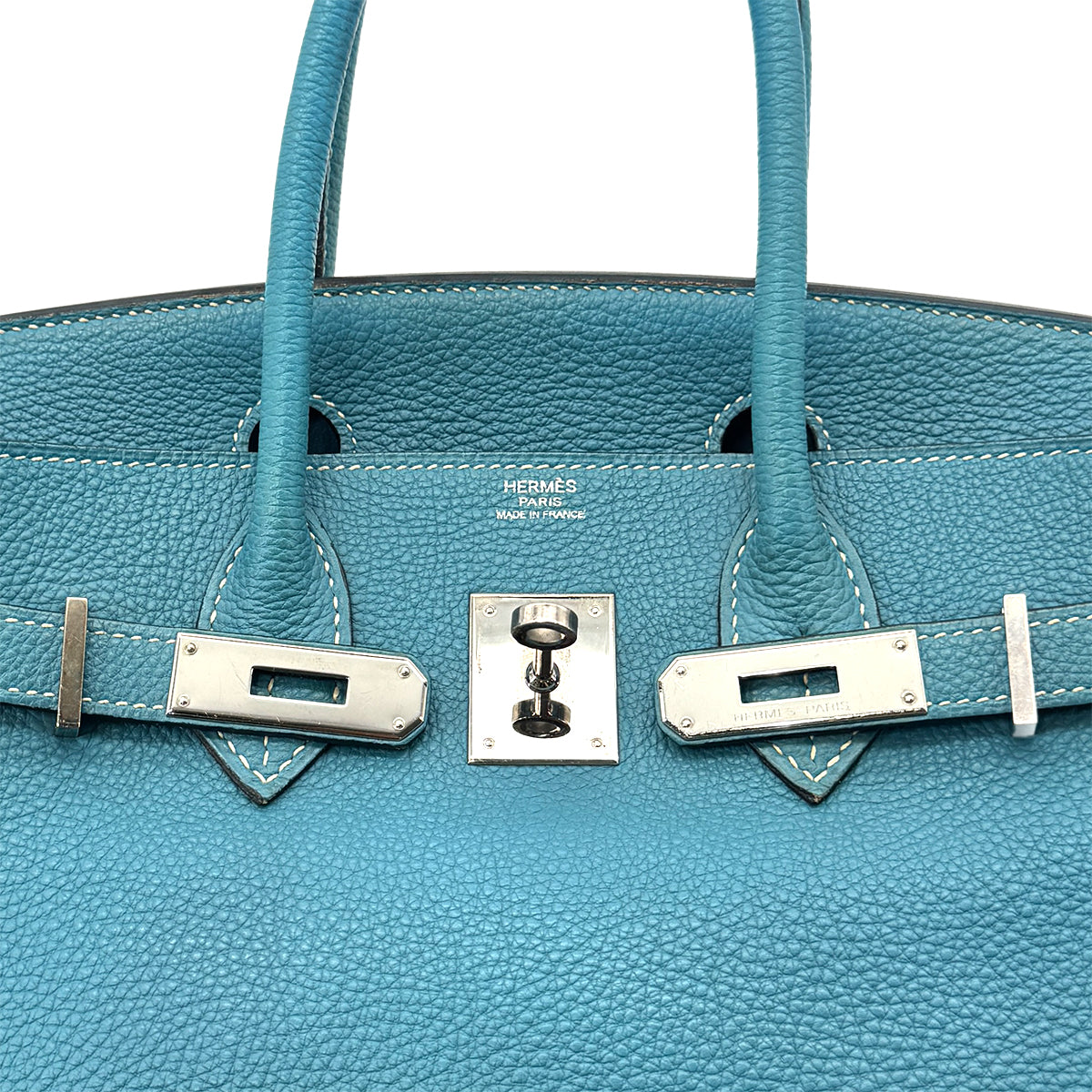 HERMES BIRKIN 30 BLUE JEAN TOGO HAND BAG □K SHW 90285940