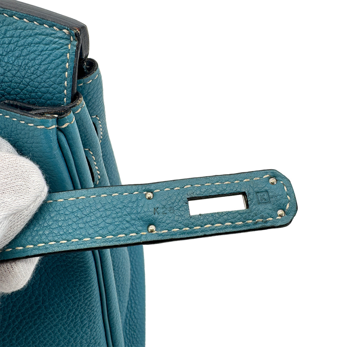 HERMES BIRKIN 30 BLUE JEAN TOGO HAND BAG □K SHW 90285940