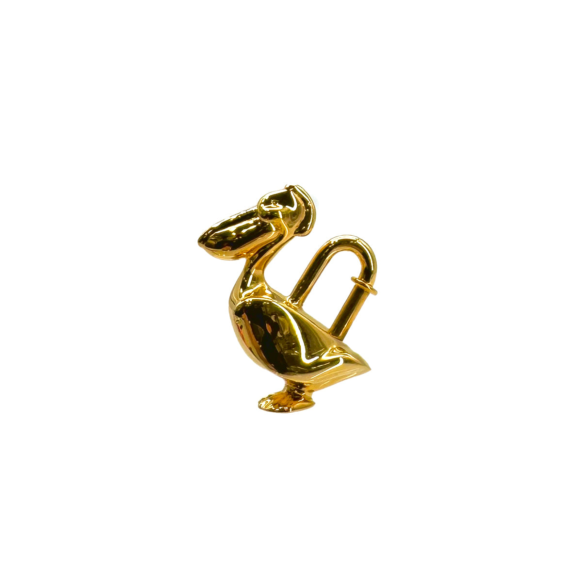 HERMES CADENA CHARM PELICAN 1992 DE LA MER GOLD ACCESSORY 90285944