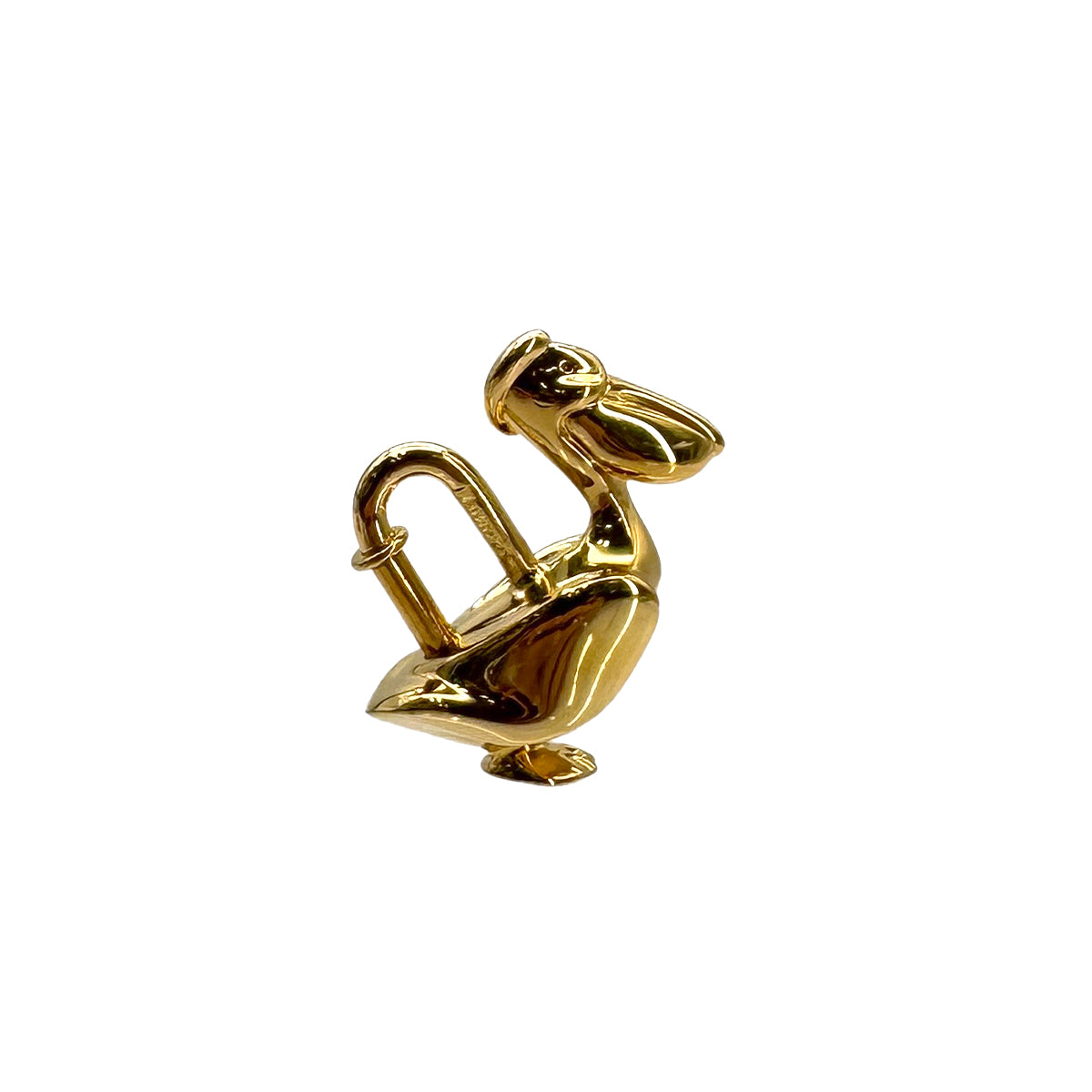 HERMES CADENA CHARM PELICAN 1992 DE LA MER GOLD ACCESSORY 90285944