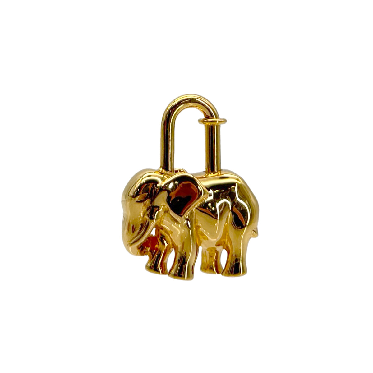 HERMES CADENA CHARM EXOTISME ELEPHANT 1988 GOLD ACCESSORY 90285949