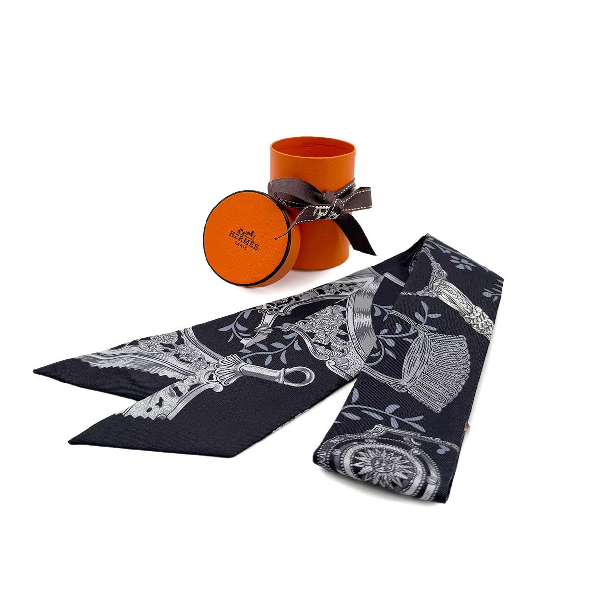 HERMES TWILLY ETRIERS REMIX SCARF MULTICOLOR SILK 90285951