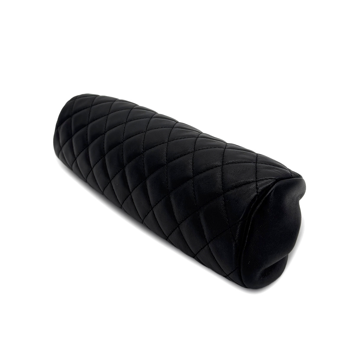 CHANEL VINTAGE MATELASSE CLUTCH BAG BLACK LAMB SKIN 90286011