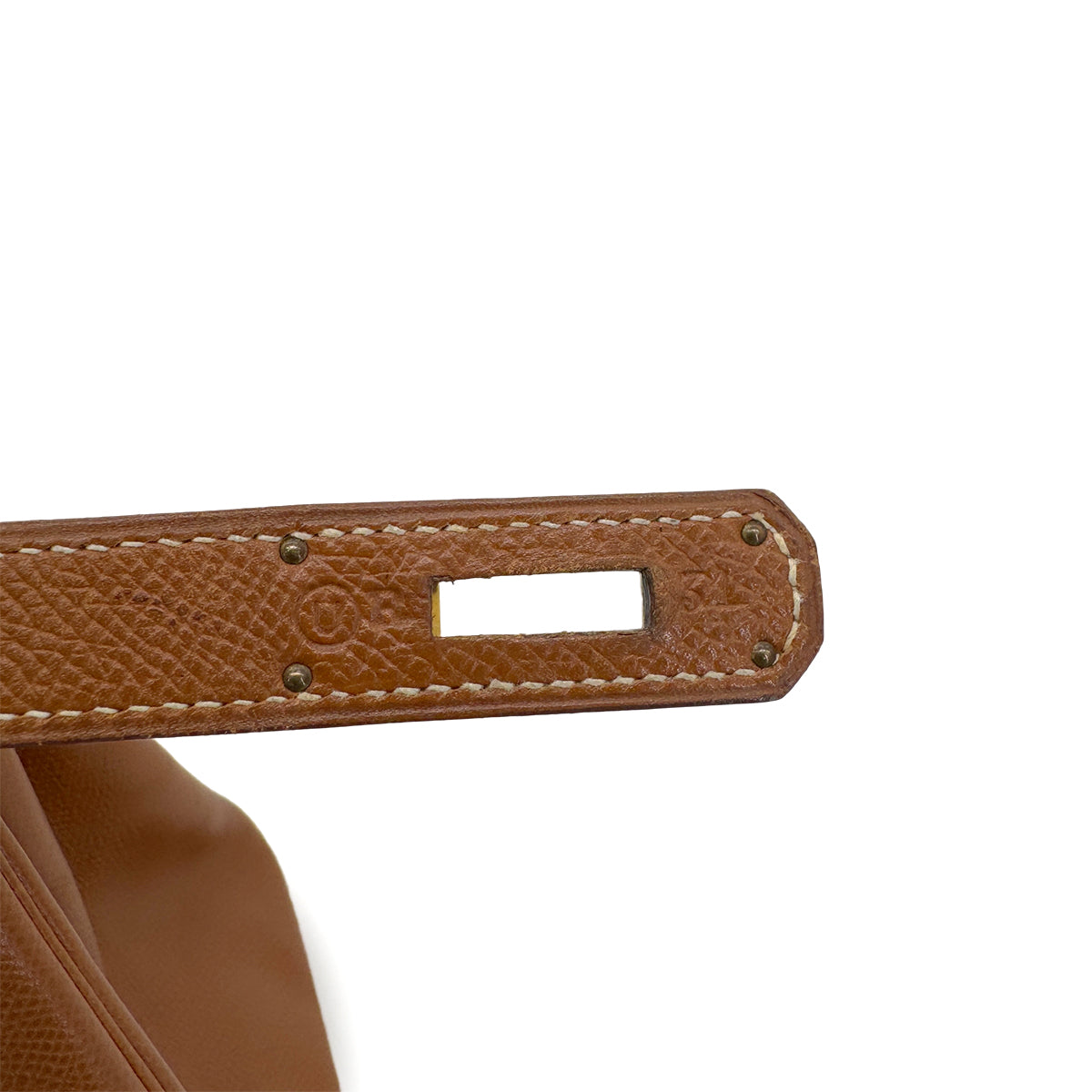 HERMES KELLY 28 RETOURNE GOLD COUCHEVEL HAND SHOULDER BAG 〇U GHW 90286025