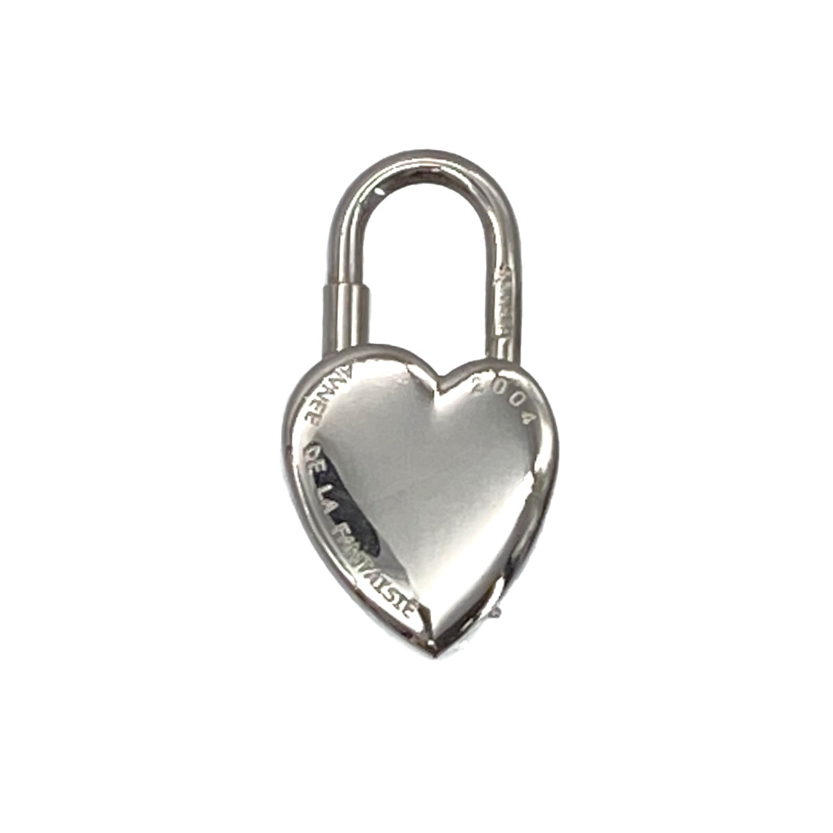 HERMES CADENA CHARM LA FANTAISIE 2004 HEART SILVER ACCESSORY 90286146