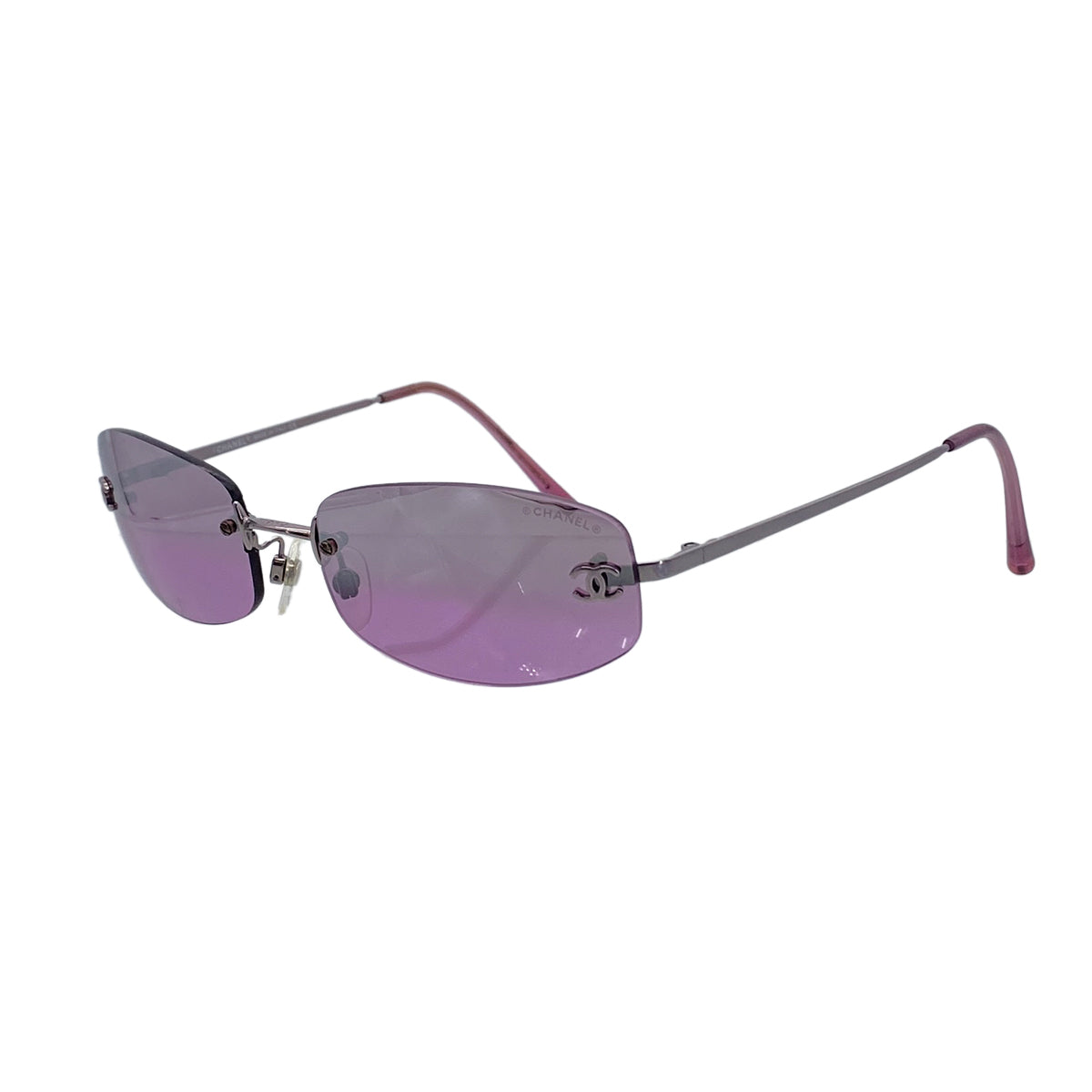 CHANEL VINTAGE SUNGLASSES COCOMARK PURPLE EYEWEAR 90286150