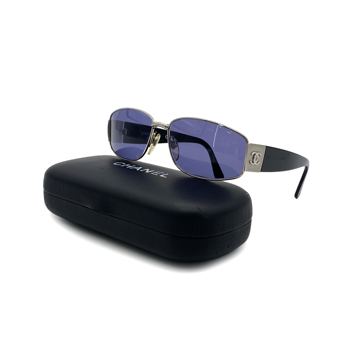 CHANEL VINTAGE SUNGLASSES COCOMARK BLACK EYEWEAR 90286155