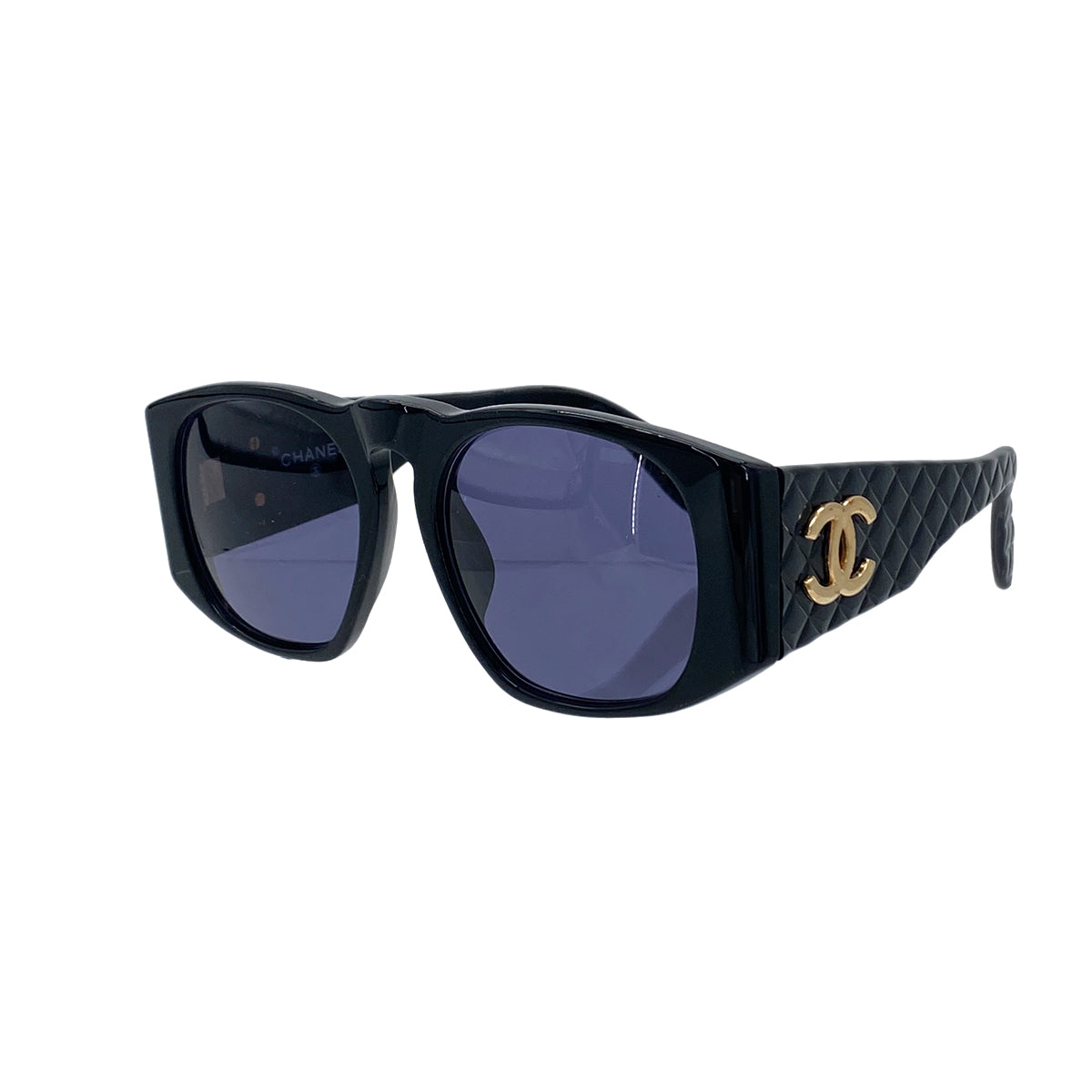 CHANEL VINTAGE SUNGLASSES COCOMARK BLACK EYEWEAR 90286156